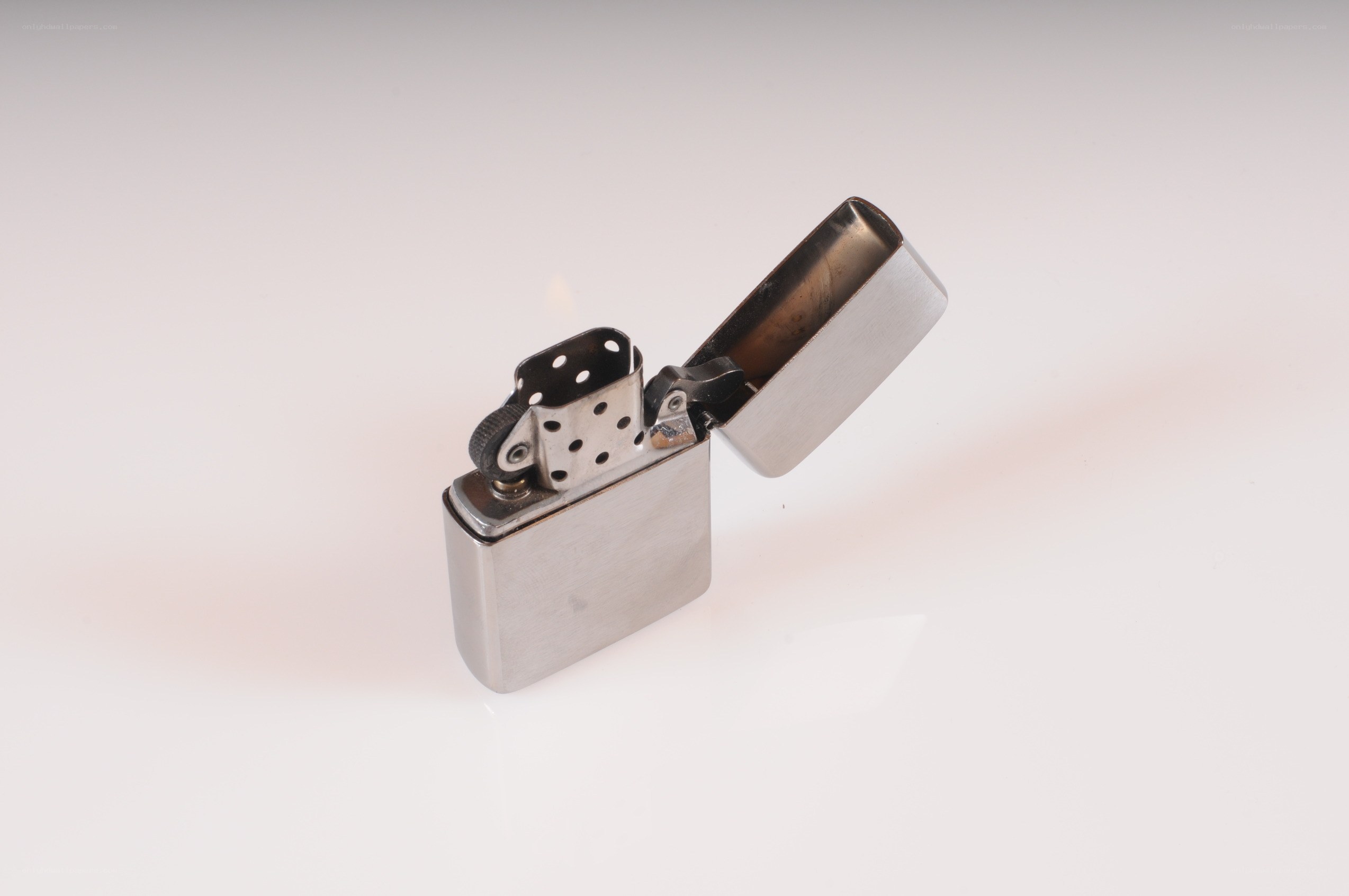 silver zippo lighter