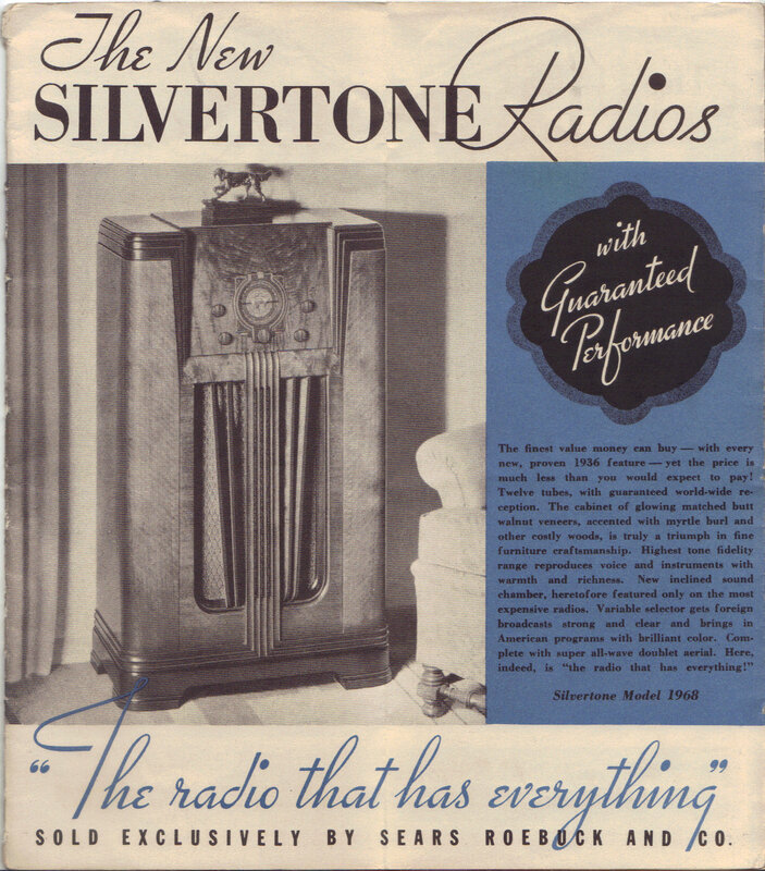Silvertone Radio Ad