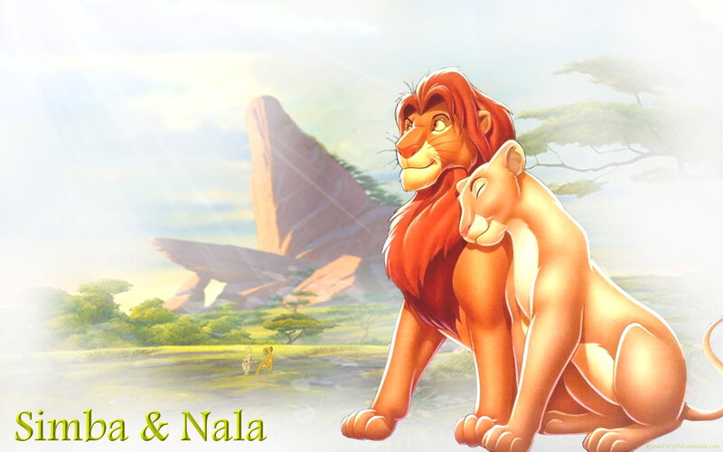 Simba and Nala Lions