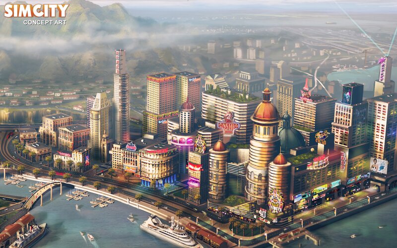 SimCity concept art