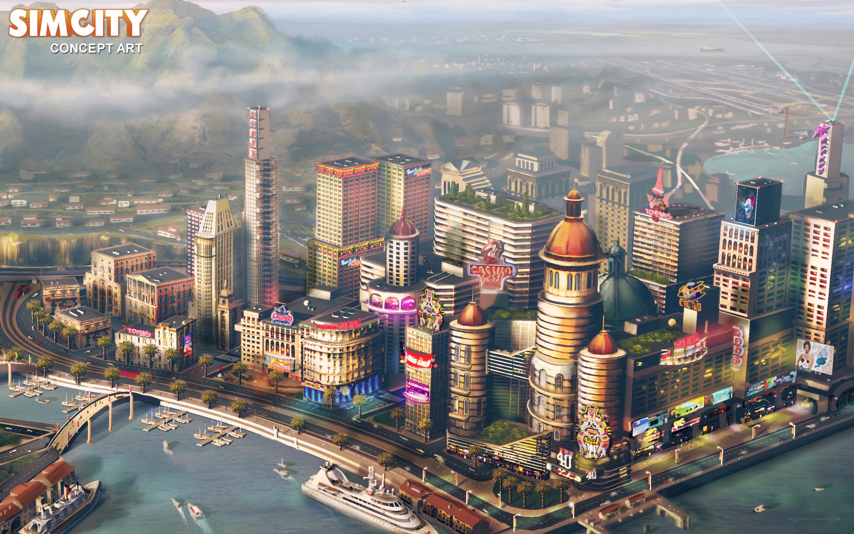 SimCity concept art
