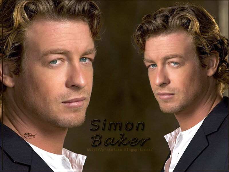 Simon Baker portrait collage