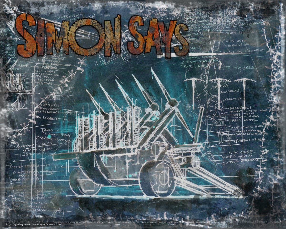 Simon Says blueprint art
