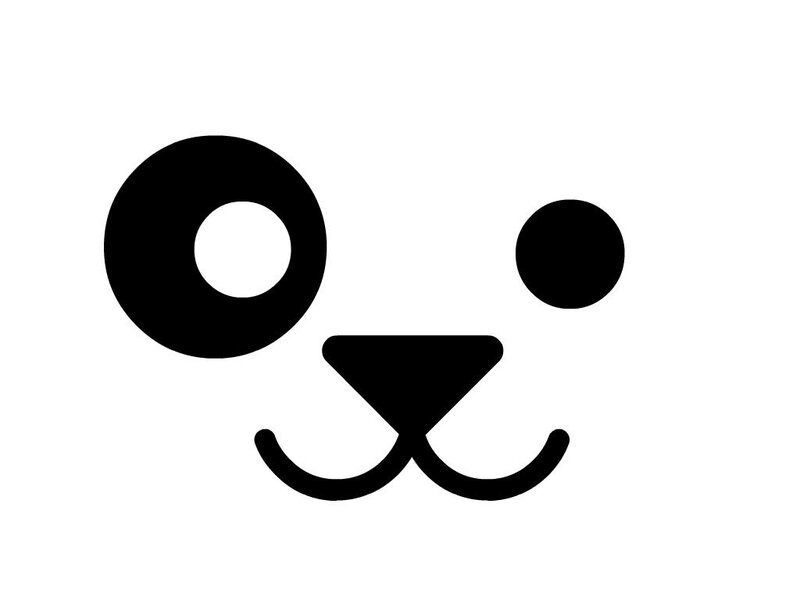 simple animal face icon