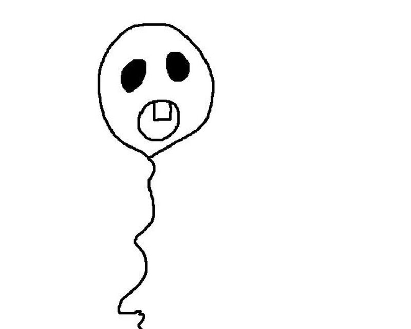simple balloon drawing