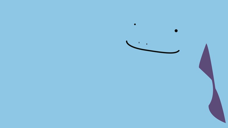 simple blue character face