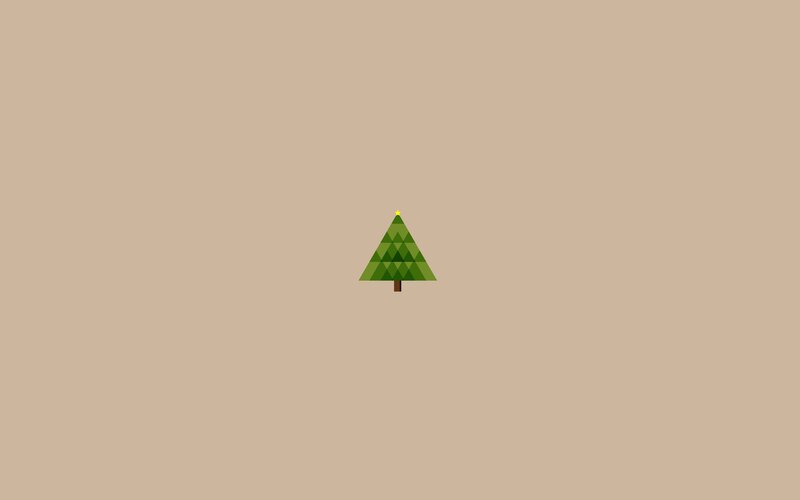simple christmas tree icon