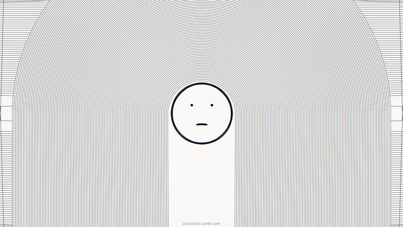 Simple Face in Tunnel