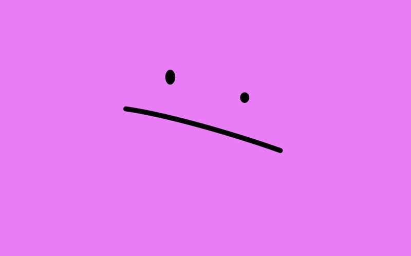simple face on purple