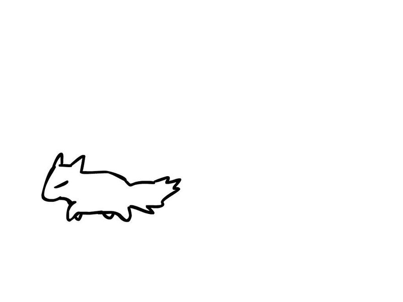 simple fox drawing