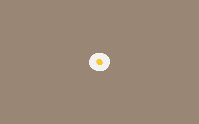 simple fried egg illustration