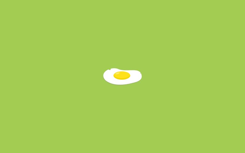 simple fried egg illustration