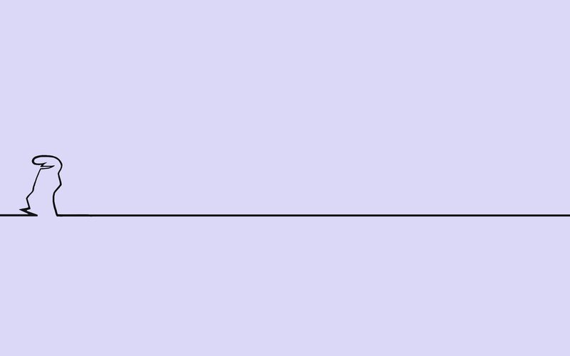 simple line drawing of a figure