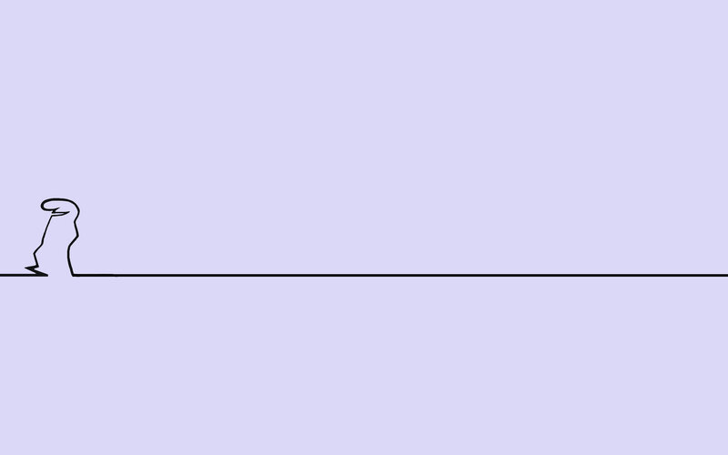 simple line drawing of a figure