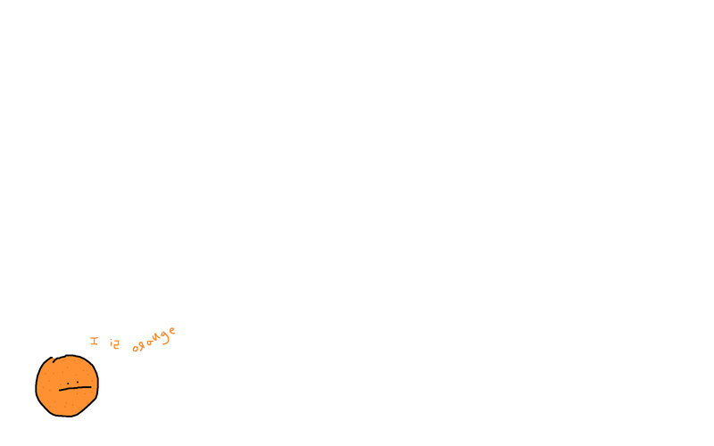 simple orange drawing