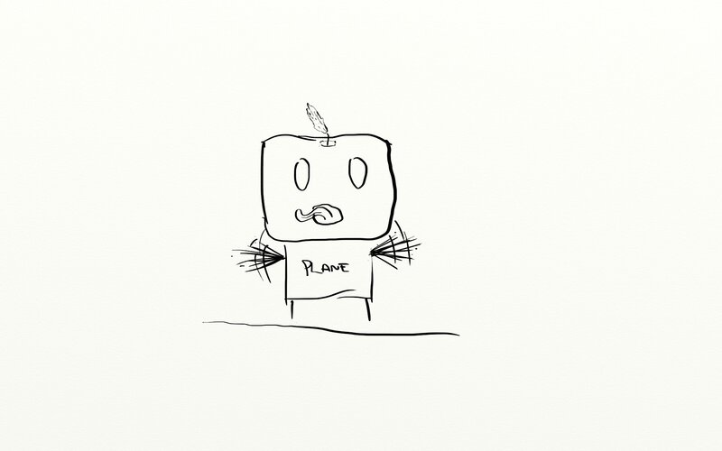 simple robot drawing