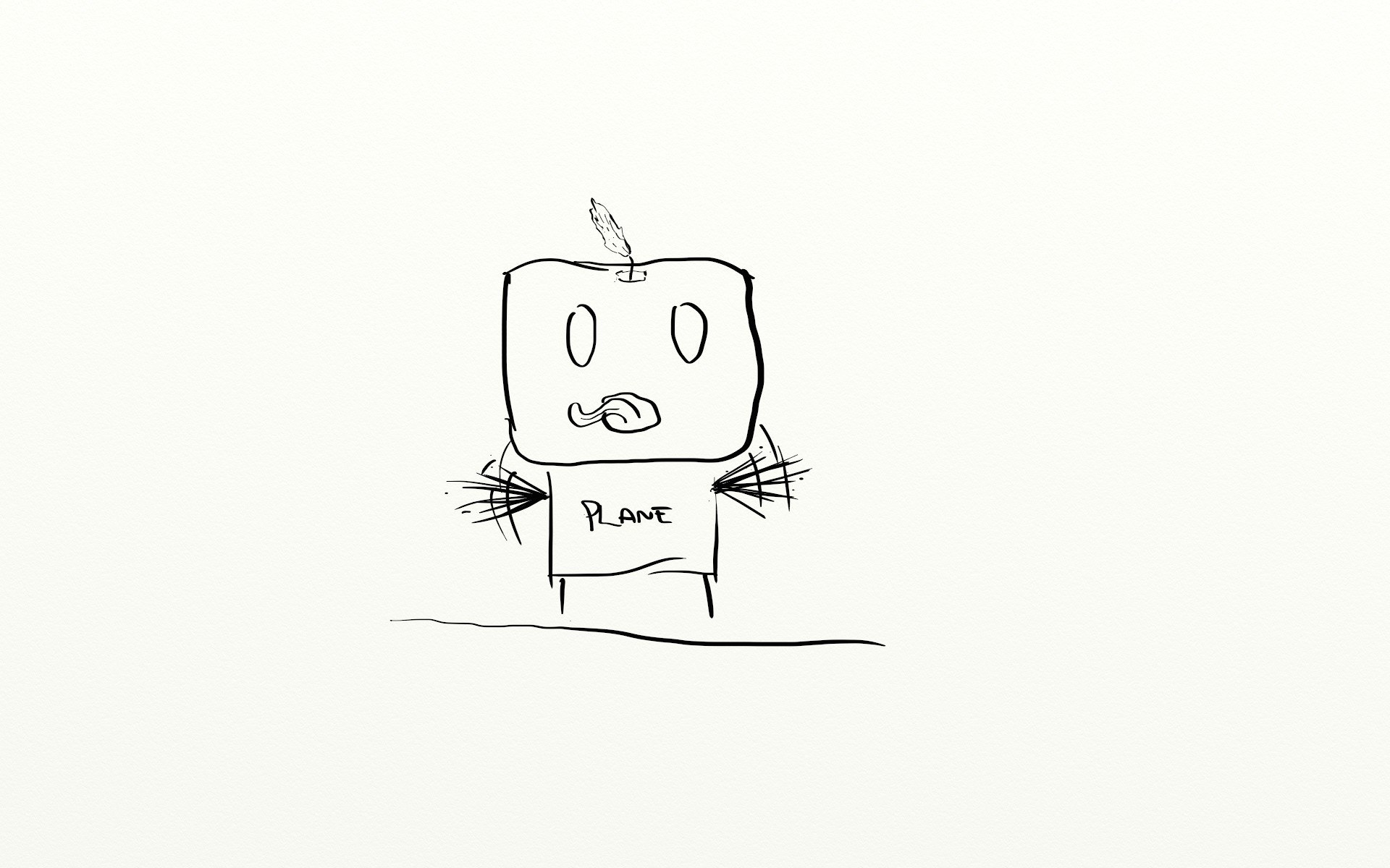 simple robot drawing