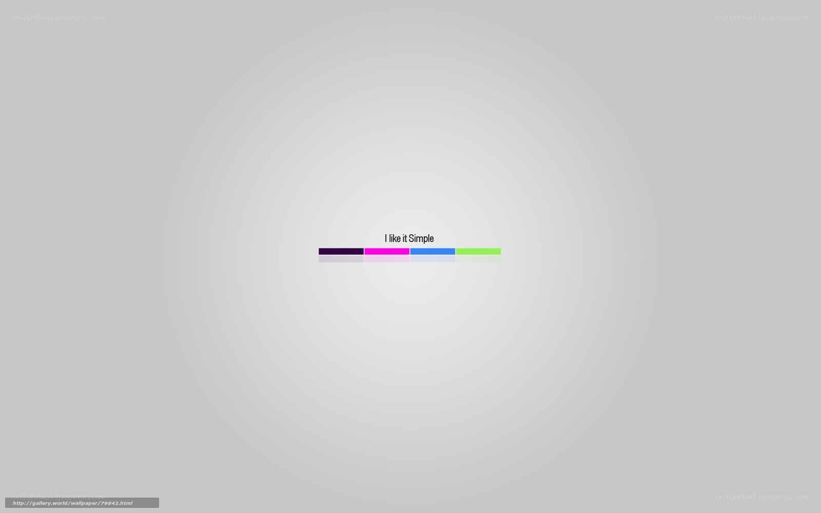 simple text with colored bars