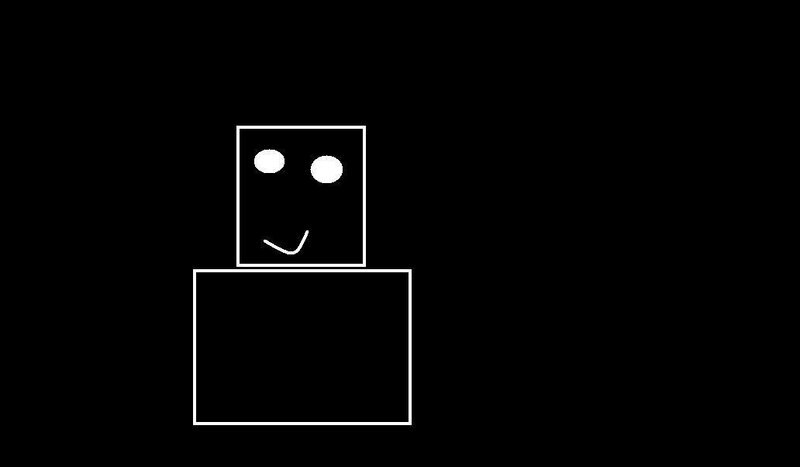 simple white stick figure
