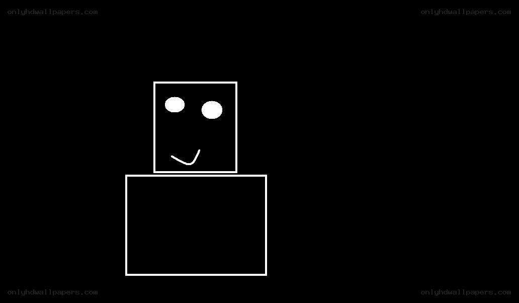 simple white stick figure