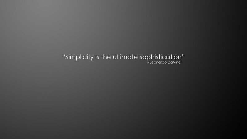 simplicity quote wallpaper