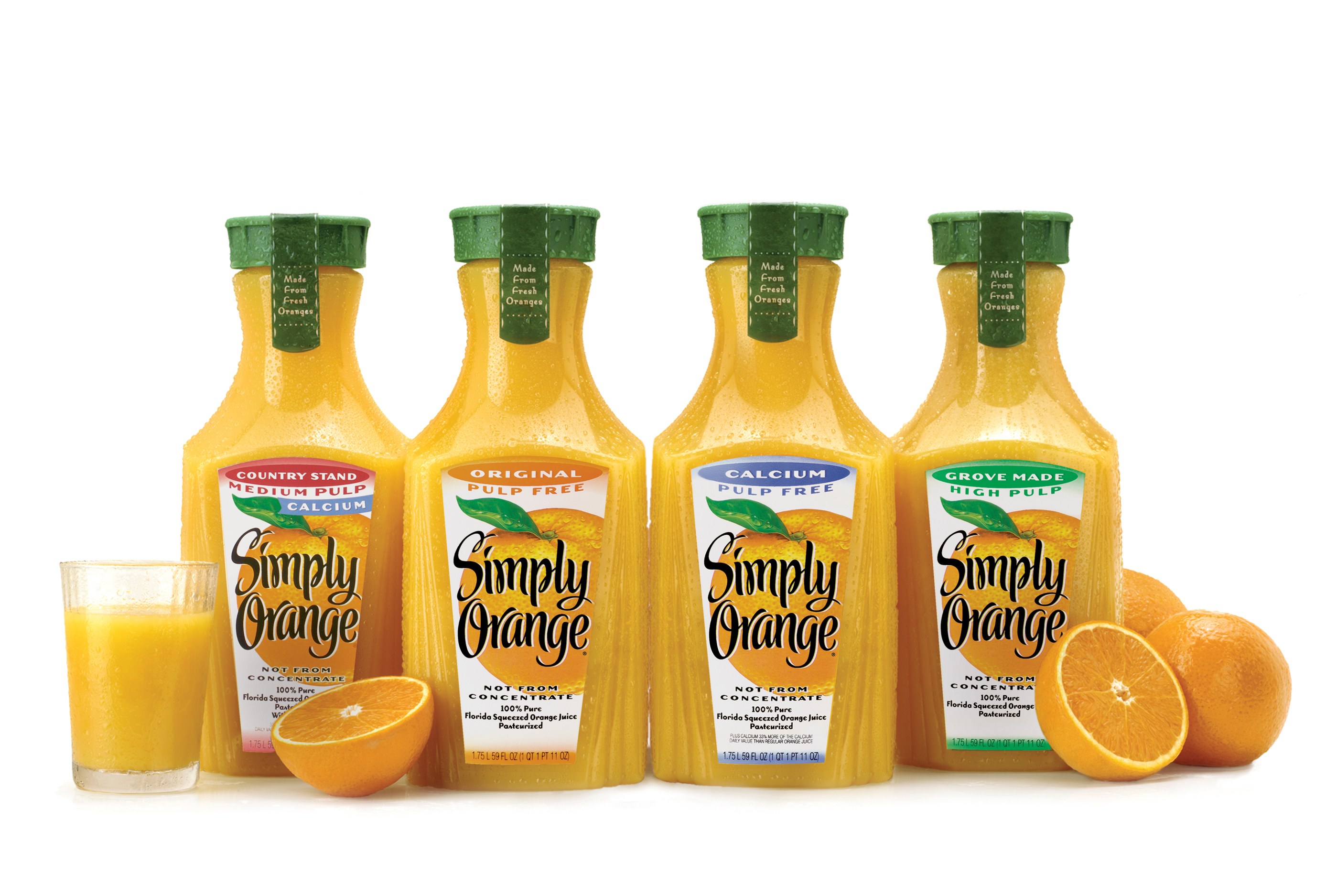 Simply Orange juice bottles