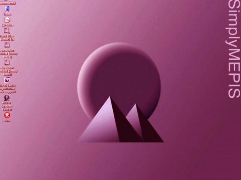SimplyMEPIS desktop interface