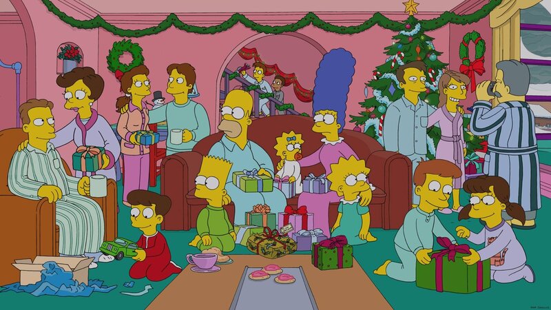 Simpson Family at Christmas