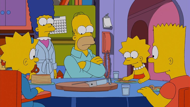 Simpson Family at Table