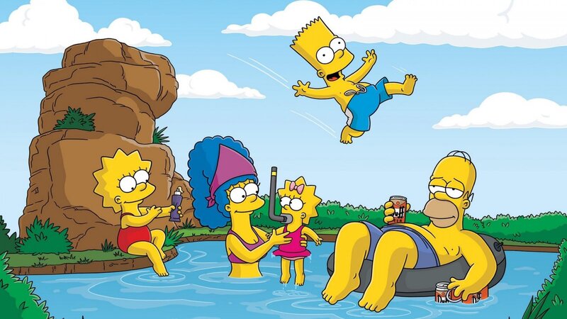 Simpson Family at the Lake