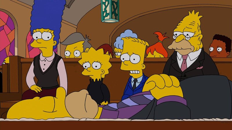 Simpson Family in Church