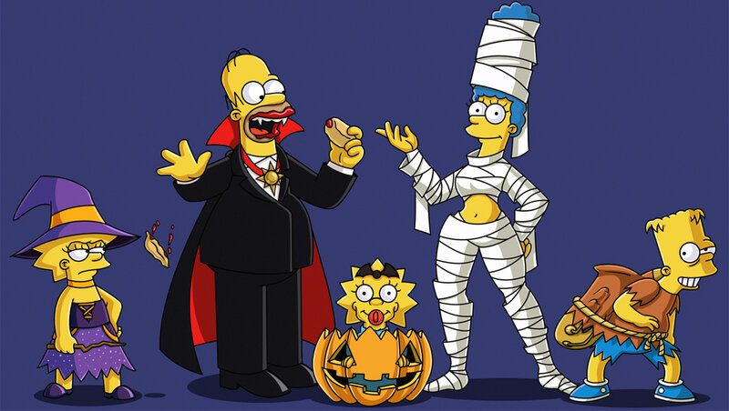 Simpson Family in Costumes