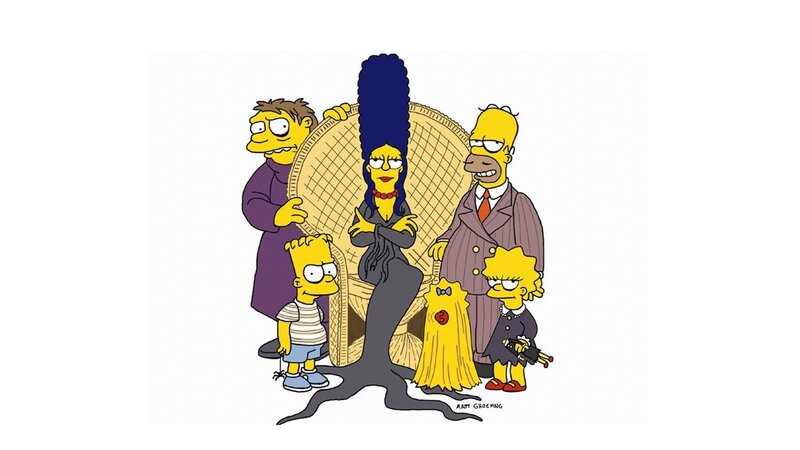 Simpson Family in Gothic Style
