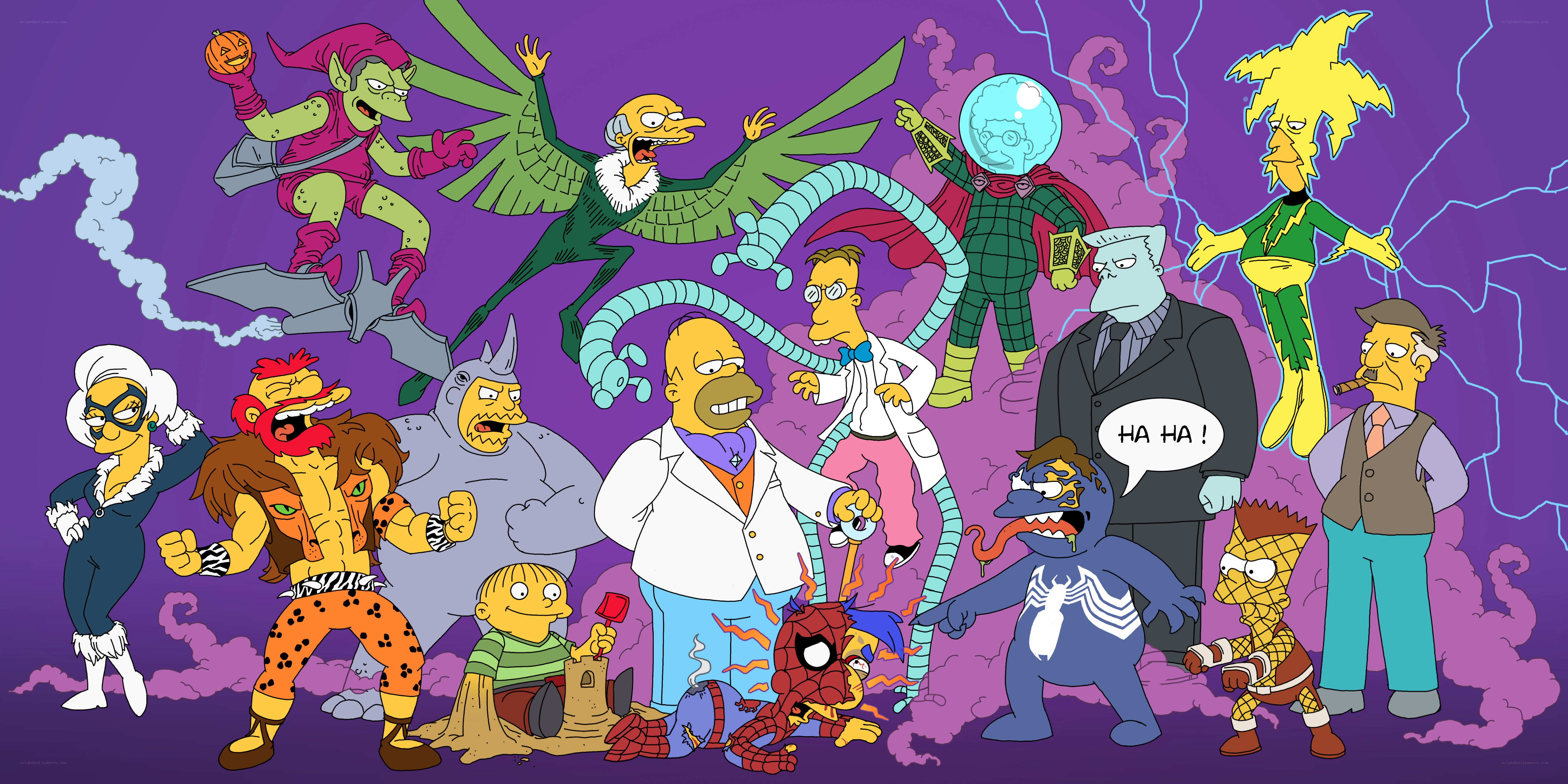 Simpsons as Marvel villains