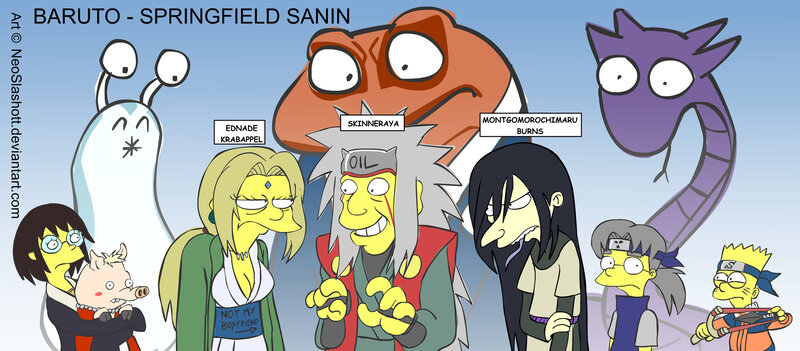 Simpsons as Naruto characters