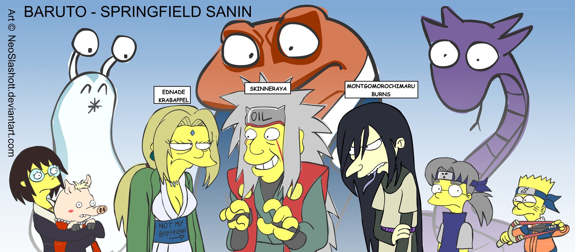 Simpsons as Naruto characters