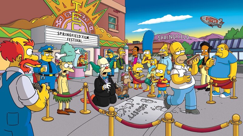 Simpsons Characters at Festival