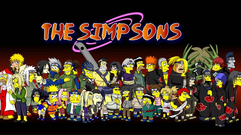 Simpsons Characters in Anime Style