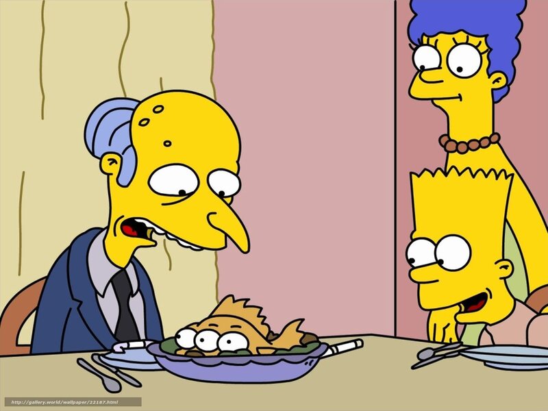 Simpsons family dinner