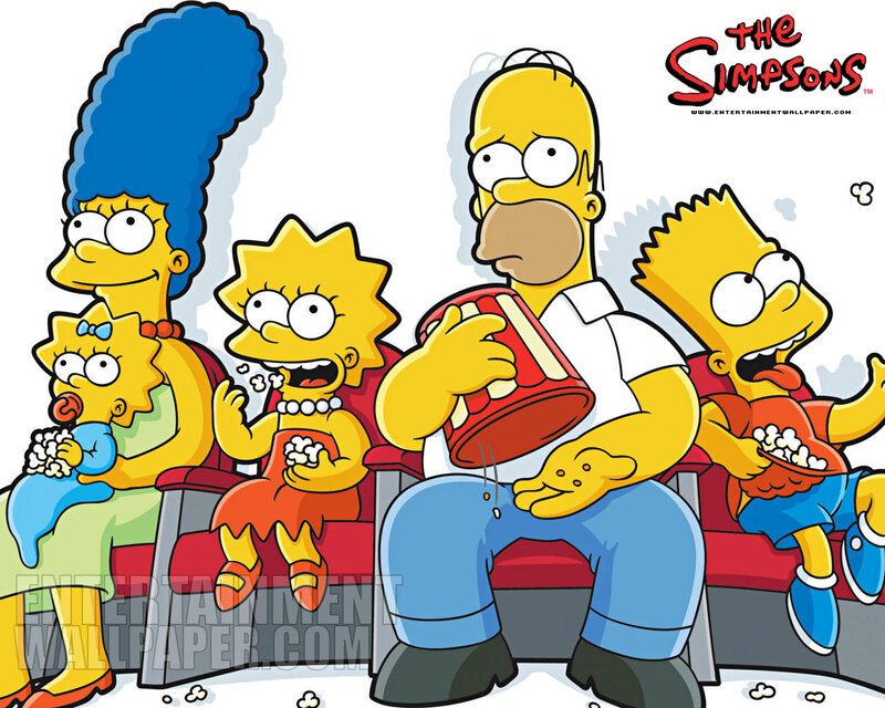 Simpsons Family in Theater