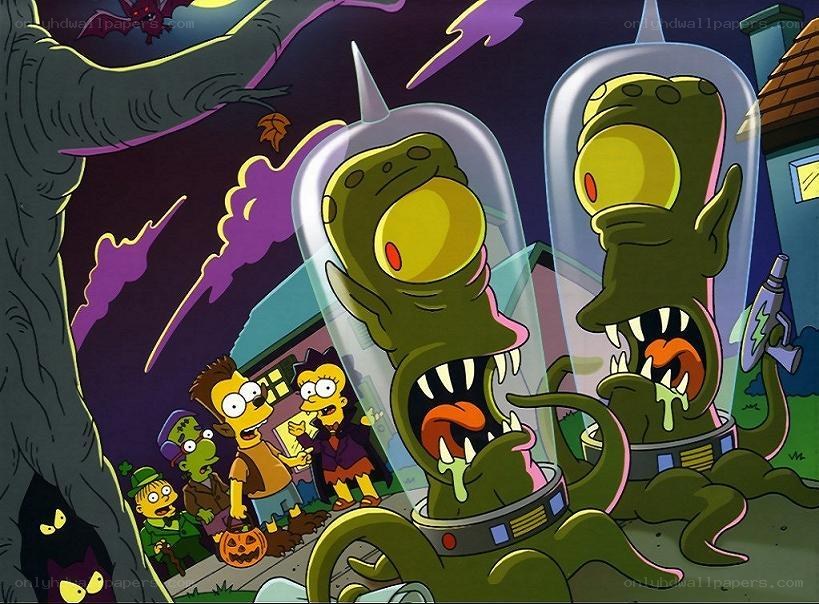 Simpsons Halloween alien invasion