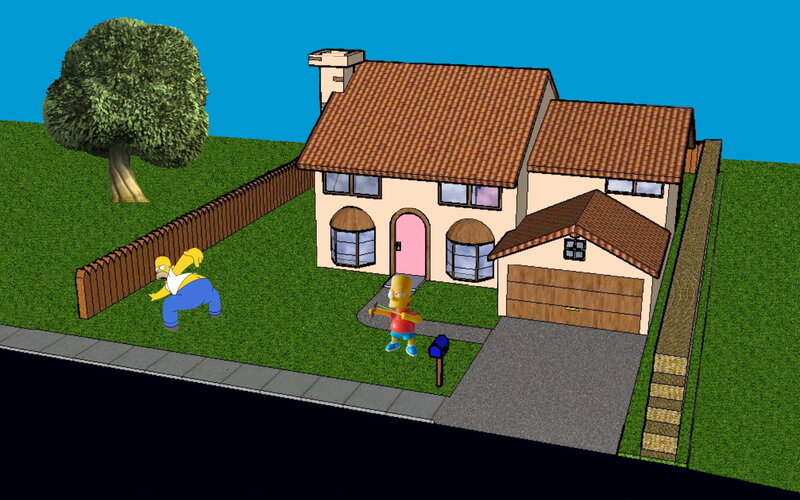 Simpsons house exterior