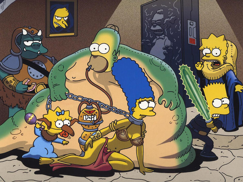Simpsons in a sci-fi adventure