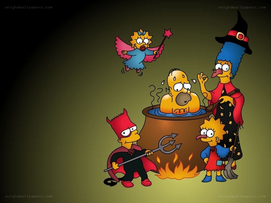 Simpsons in costumes