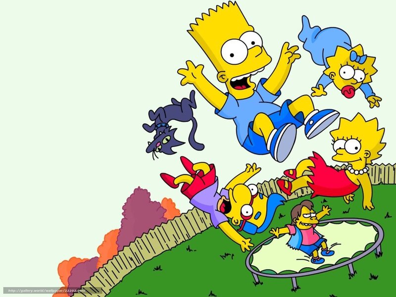Simpsons on a trampoline