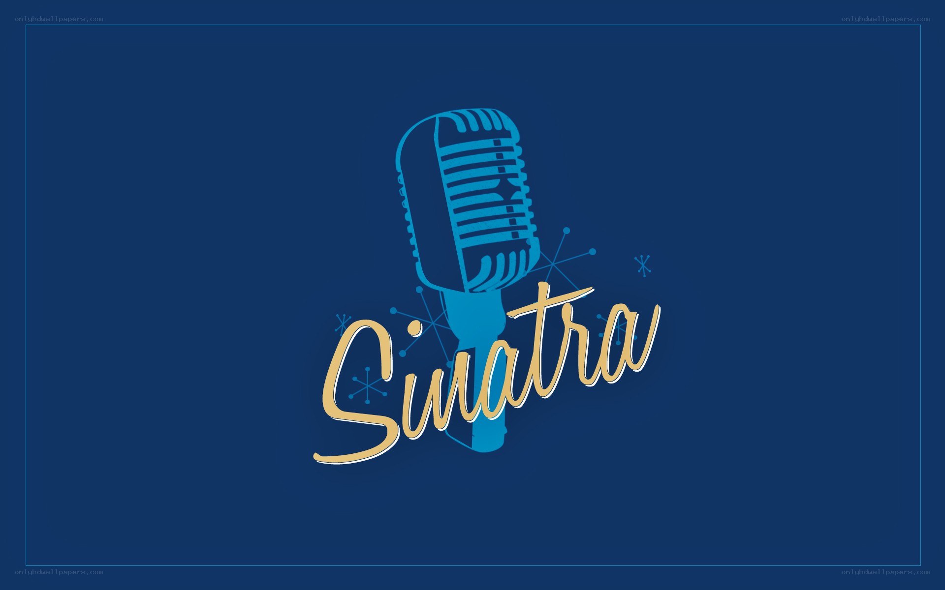 Sinatra logo with microphone