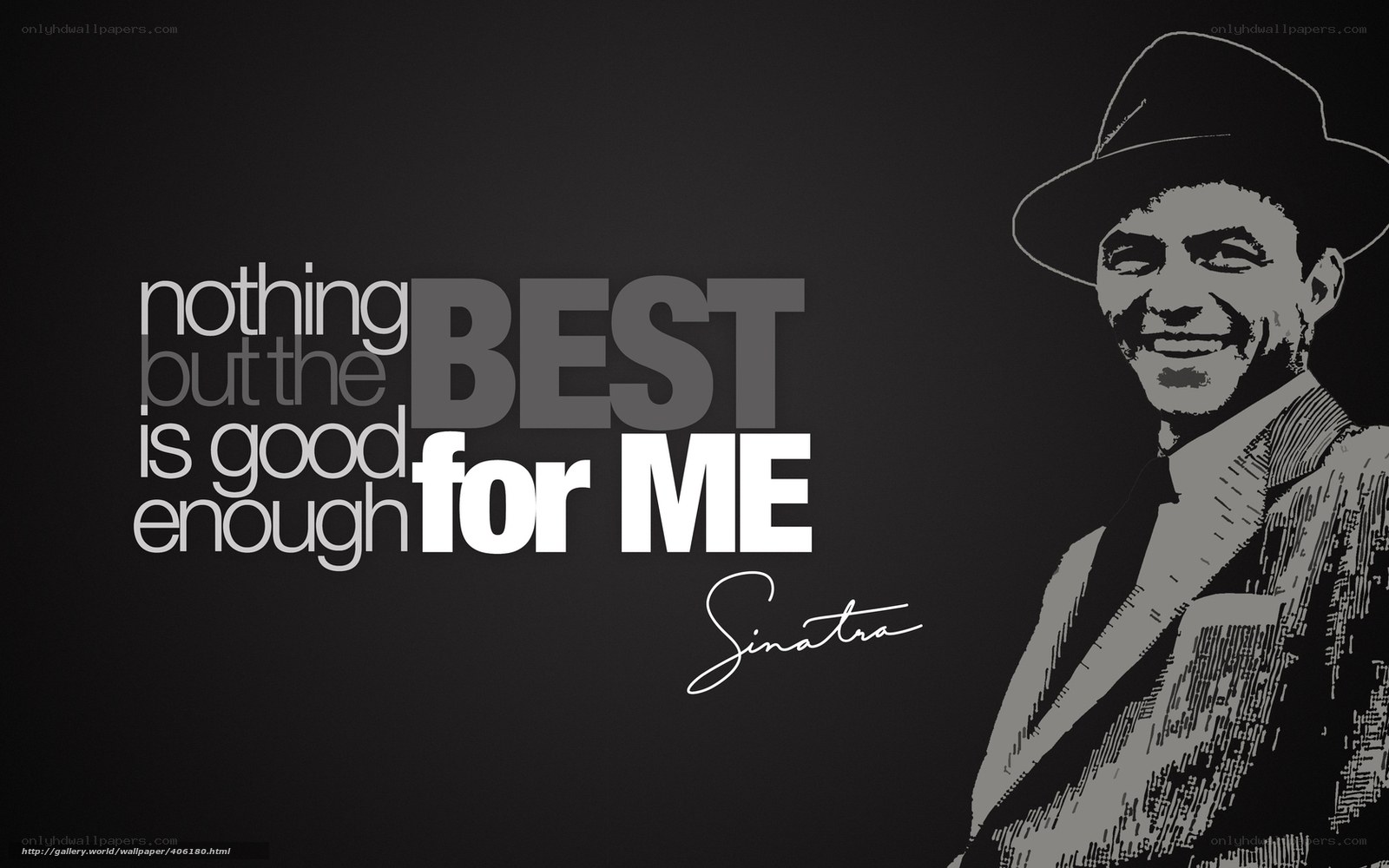 Sinatra quote wallpaper