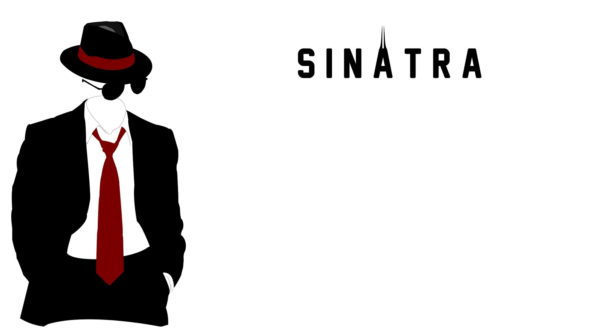 Sinatra silhouette illustration