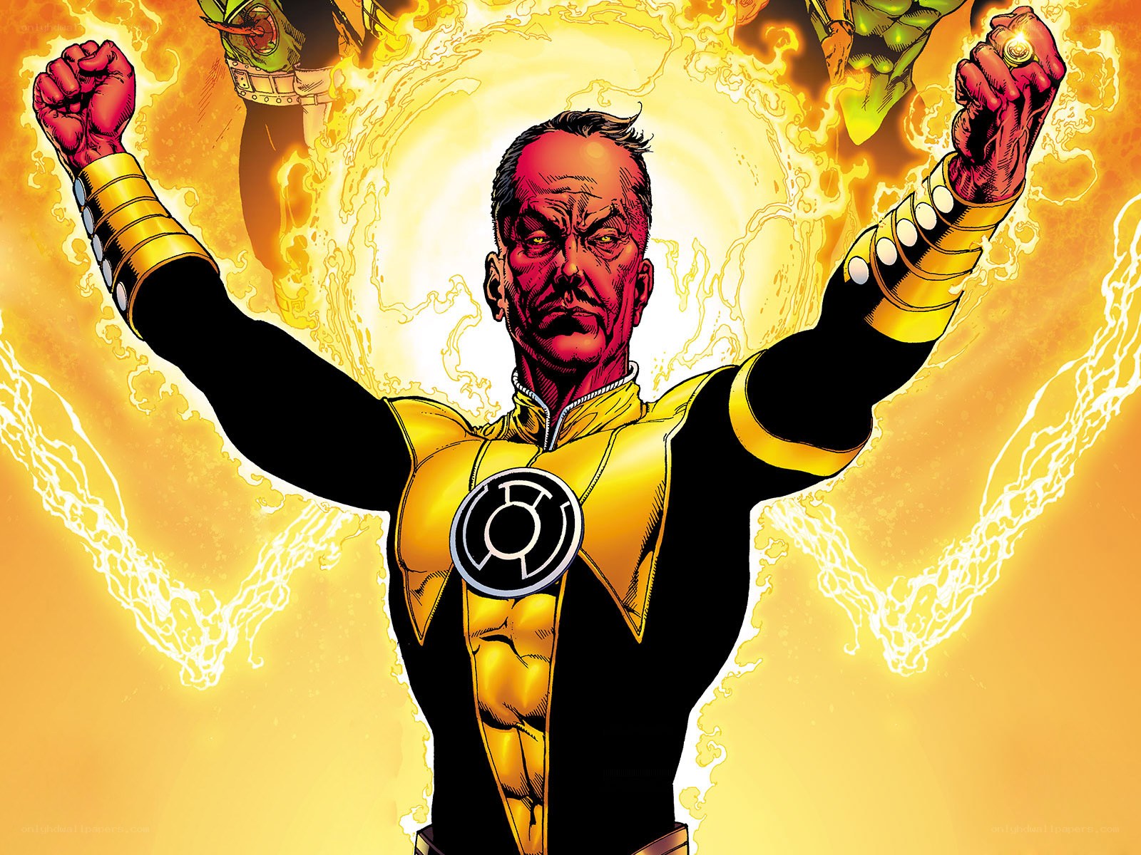 Sinestro in yellow power suit