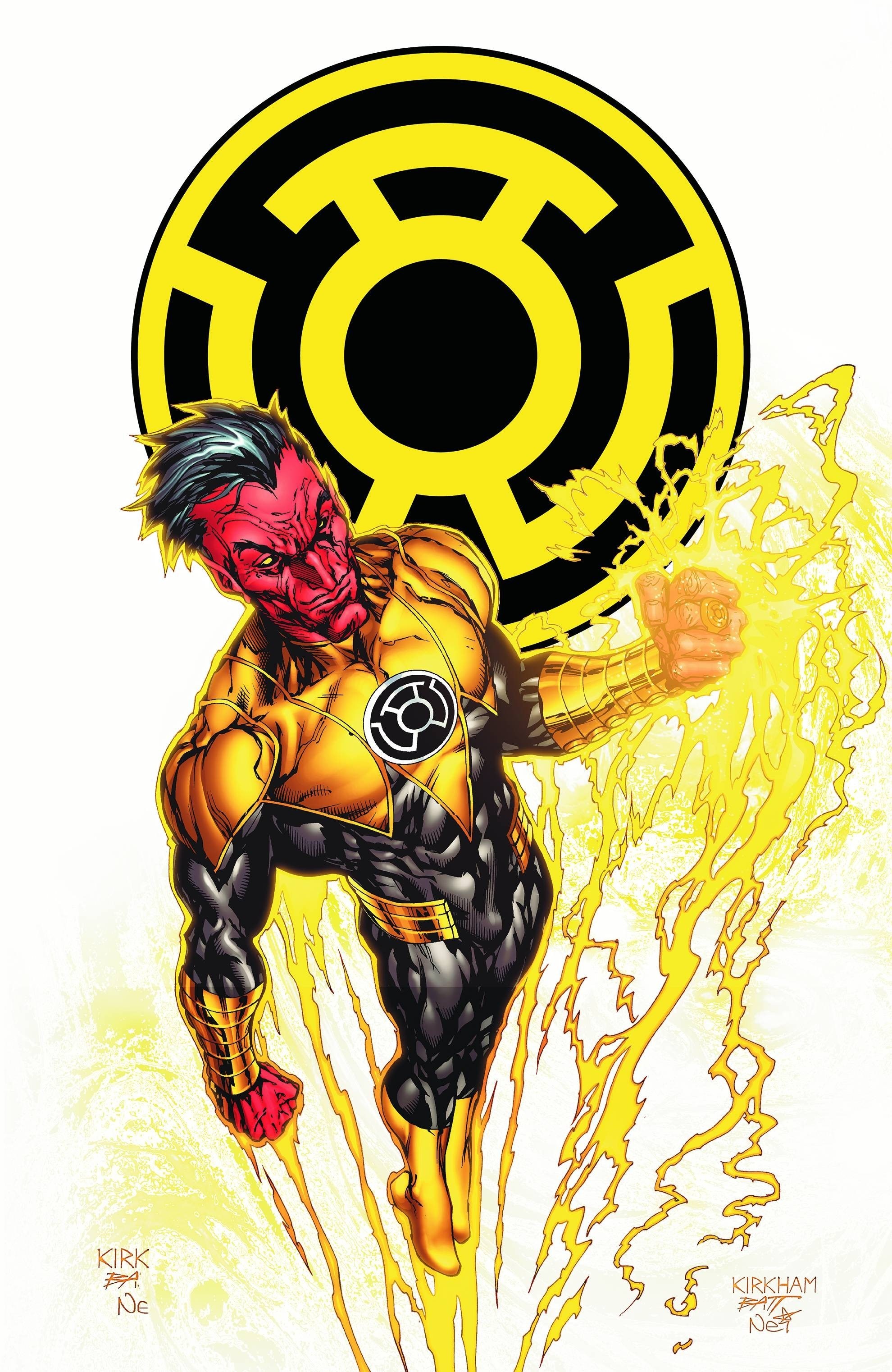 Sinestro in yellow power suit